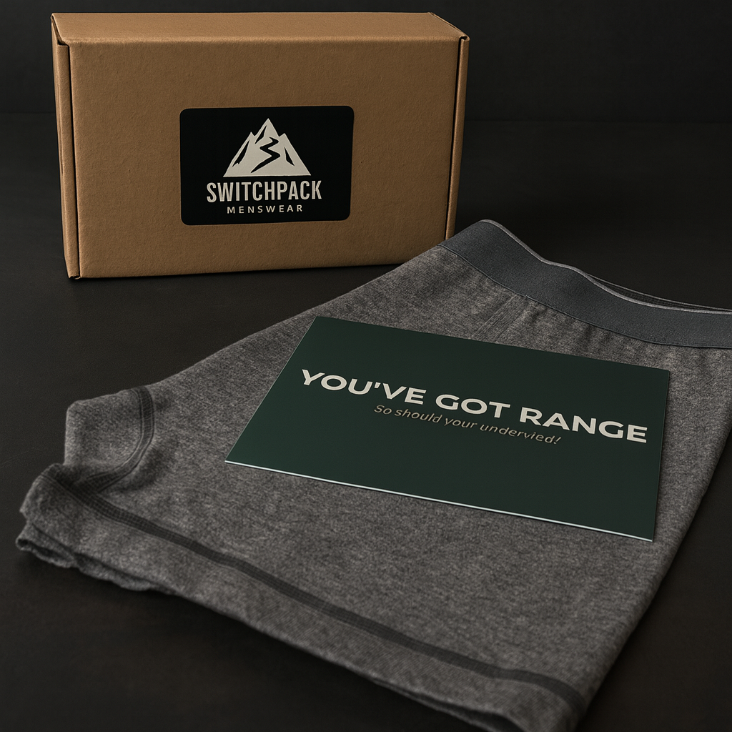 Gray trunk with box and insert card