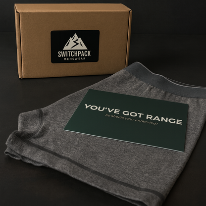 Gray trunk with box and insert card